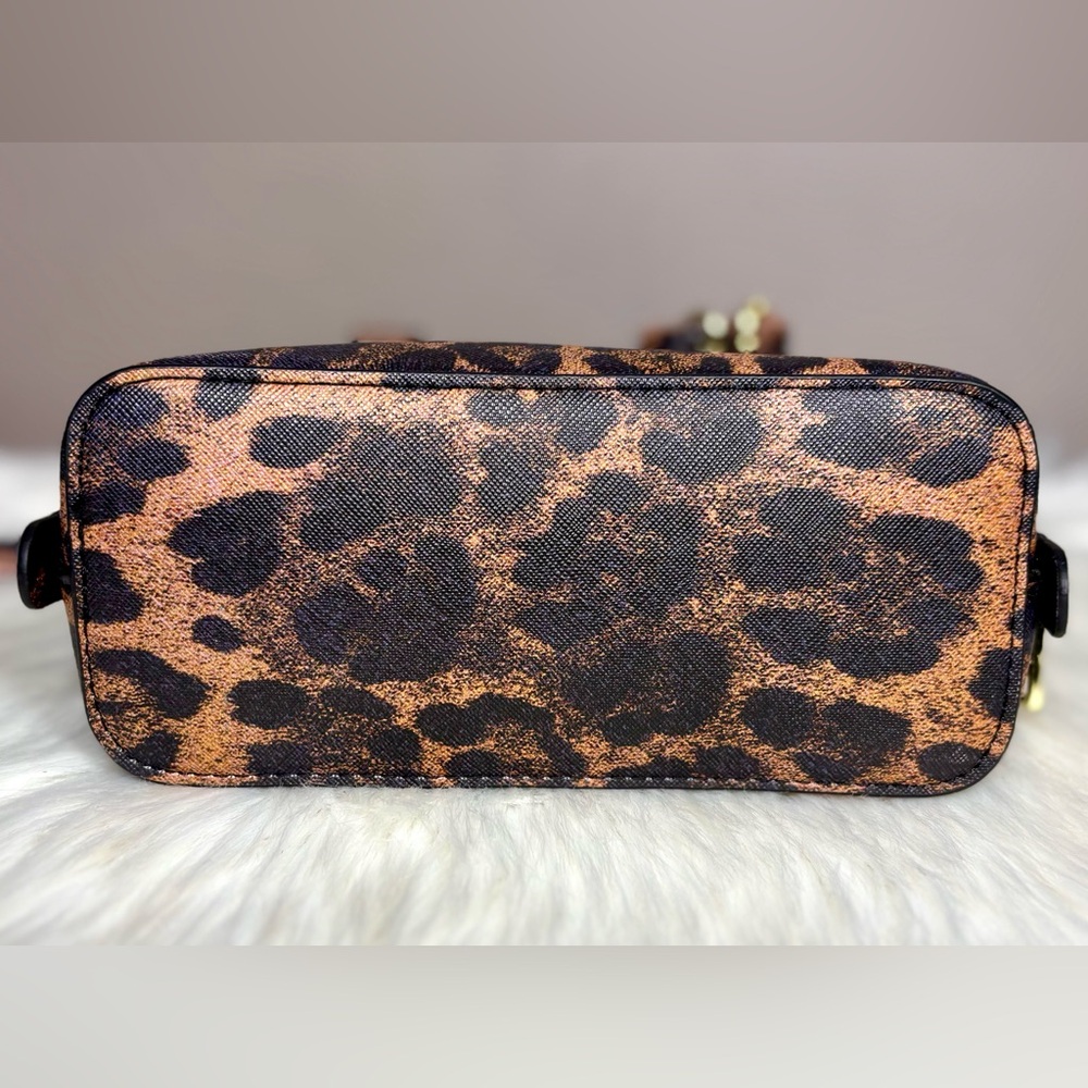 STEVE MADDEN Mini Leopard Satchel - Picture 6 of 7